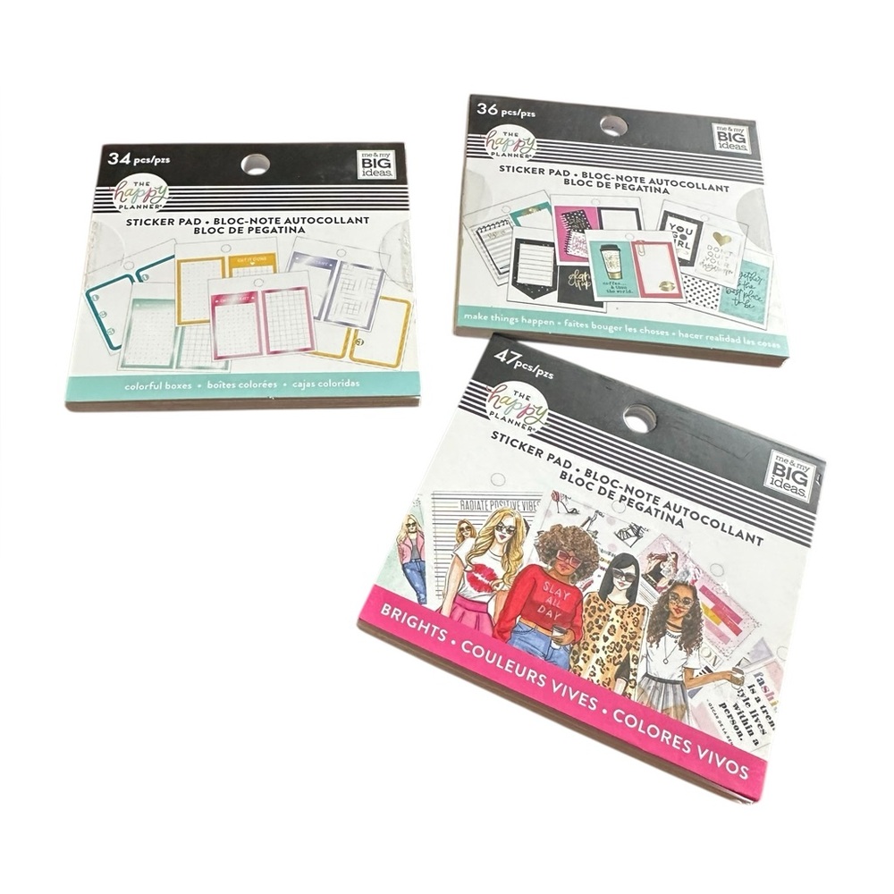 The Happy Planner Mini Sticker Book Set 3 Books